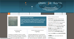 Desktop Screenshot of goutte-de-science.net